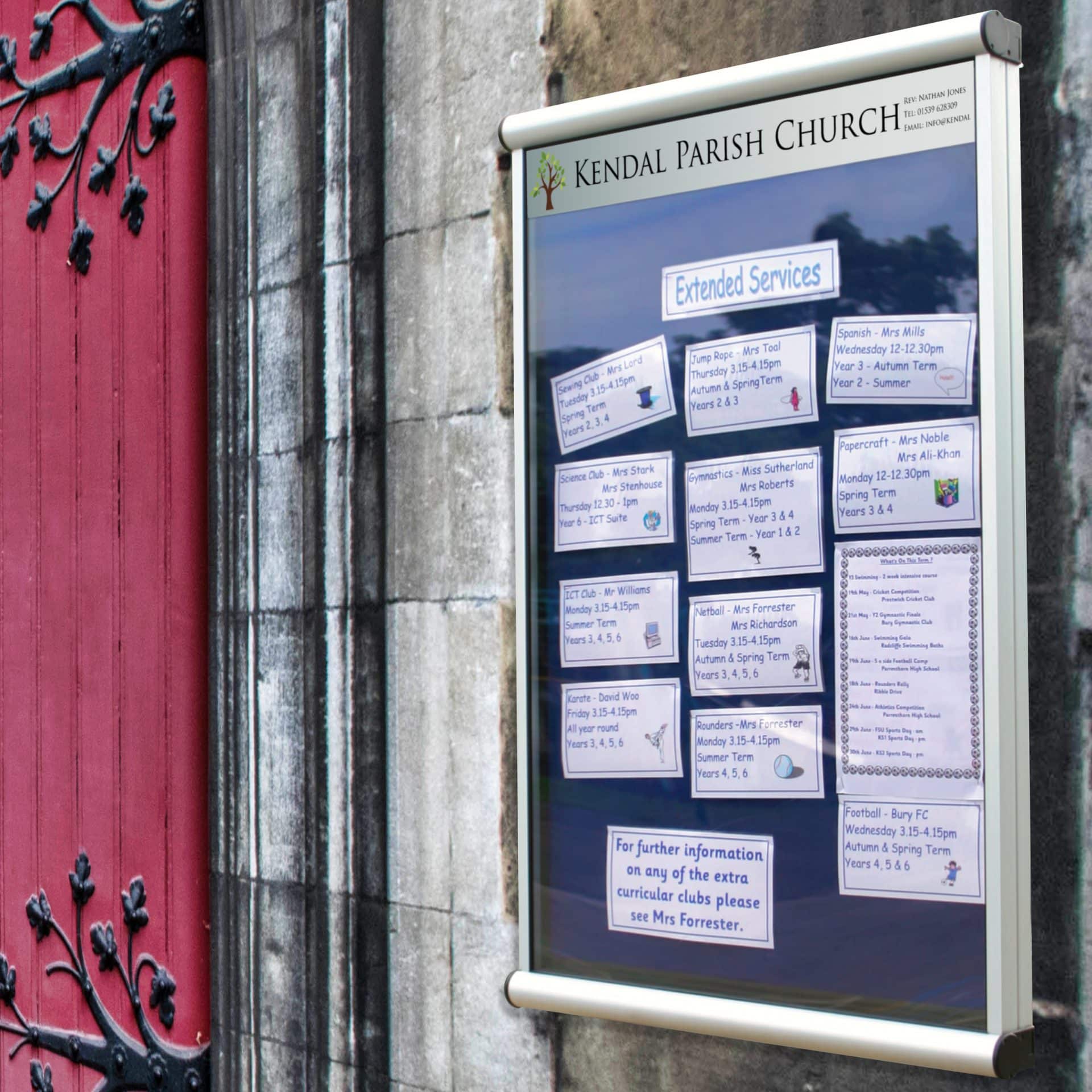 Outdoor Wall Mounted Notice Boards Noticeboards Online